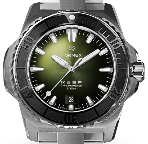 Formex REEF Automatik Chronometer COSC 300M black / green Ref. 2200.1.6302.100