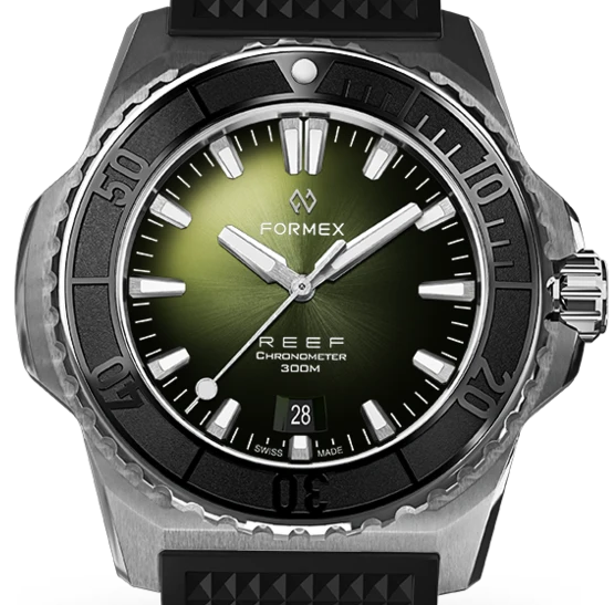 Formex REEF Automatik Chronometer COSC 300M black / green Ref. 2200.1.6302.910